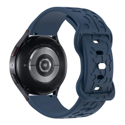 KALEBOL 18mm Silicone Strap for Huawei Watch GT 4 41mm / Garmin Venu 3S Leopard Texture Watch Band