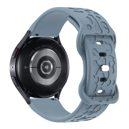 KALEBOL 18mm Silicone Strap for Huawei Watch GT 4 41mm / Garmin Venu 3S Leopard Texture Watch Band