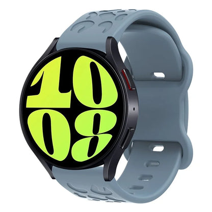 KALEBOL 18mm Silicone Strap for Huawei Watch GT 4 41mm / Garmin Venu 3S Leopard Texture Watch Band