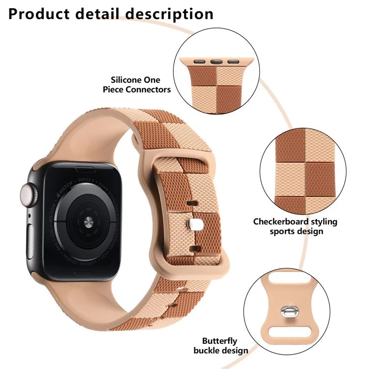 KALEBOL Strap for Apple Watch Series 10 46mm / Ultra 2 Ultra 49mm / 9 8 7 45mm / SE (2023) SE (2022) SE 6 5 4 44mm / 3 2 1 42mm Silicone Band