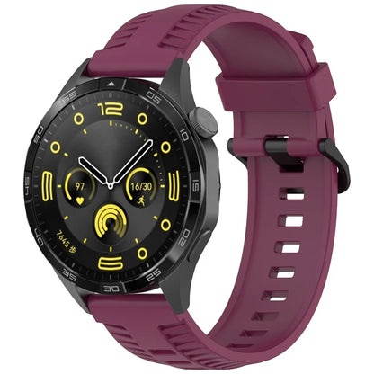 KALEBOL 22mm Silicone Strap for Huawei Watch 4 / 4 Pro / GT 4 46mm Tire Texture Watch Band