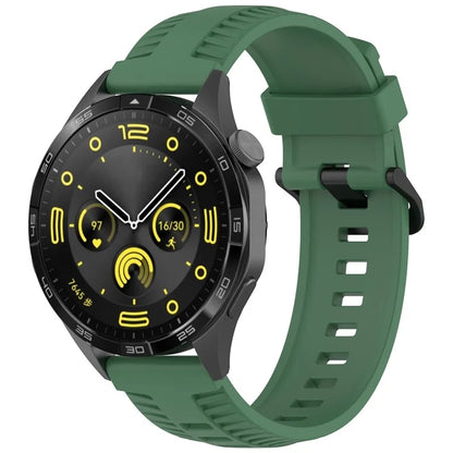 KALEBOL 22mm Silicone Strap for Huawei Watch 4 / 4 Pro / GT 4 46mm Tire Texture Watch Band
