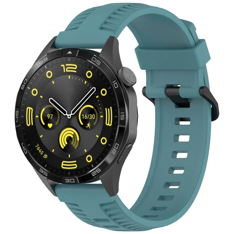 KALEBOL 22mm Silicone Strap for Huawei Watch 4 / 4 Pro / GT 4 46mm Tire Texture Watch Band
