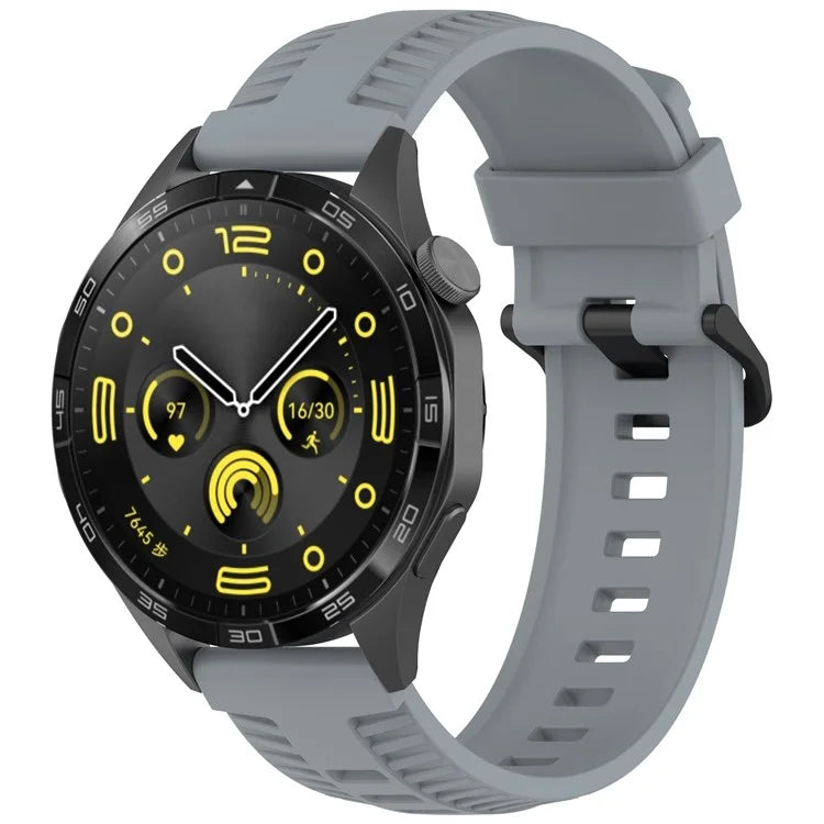 KALEBOL 20mm Watch Strap for Huawei Watch GT 3 42mm / GT 3 Pro 43mm Tire Texture Silicone Wrist Band