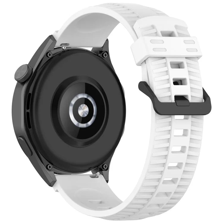 KALEBOL 20mm Watch Strap for Huawei Watch GT 3 42mm / GT 3 Pro 43mm Tire Texture Silicone Wrist Band