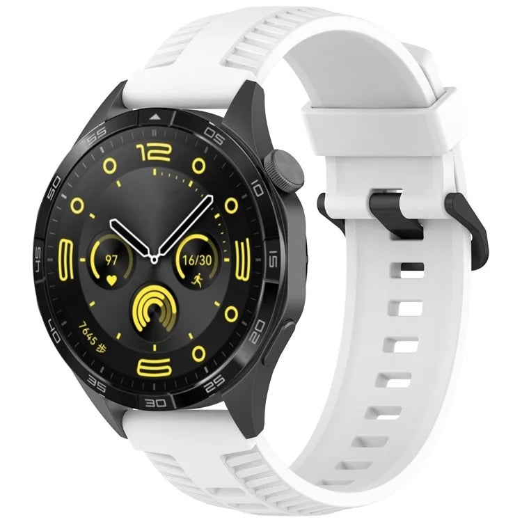 KALEBOL 20mm Watch Strap for Huawei Watch GT 3 42mm / GT 3 Pro 43mm Tire Texture Silicone Wrist Band