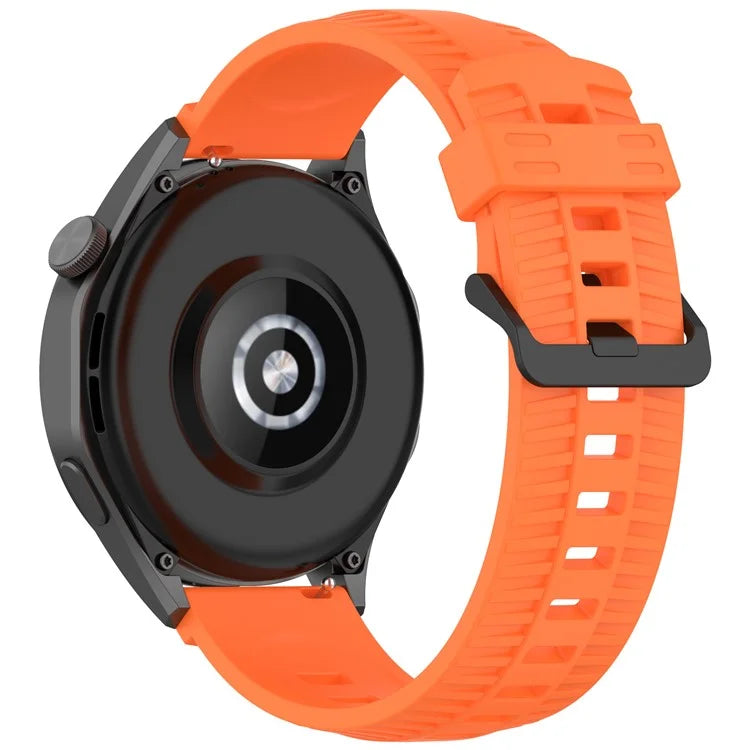 KALEBOL 20mm Watch Strap for Huawei Watch GT 3 42mm / GT 3 Pro 43mm Tire Texture Silicone Wrist Band