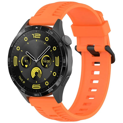 KALEBOL 20mm Watch Strap for Huawei Watch GT 3 42mm / GT 3 Pro 43mm Tire Texture Silicone Wrist Band