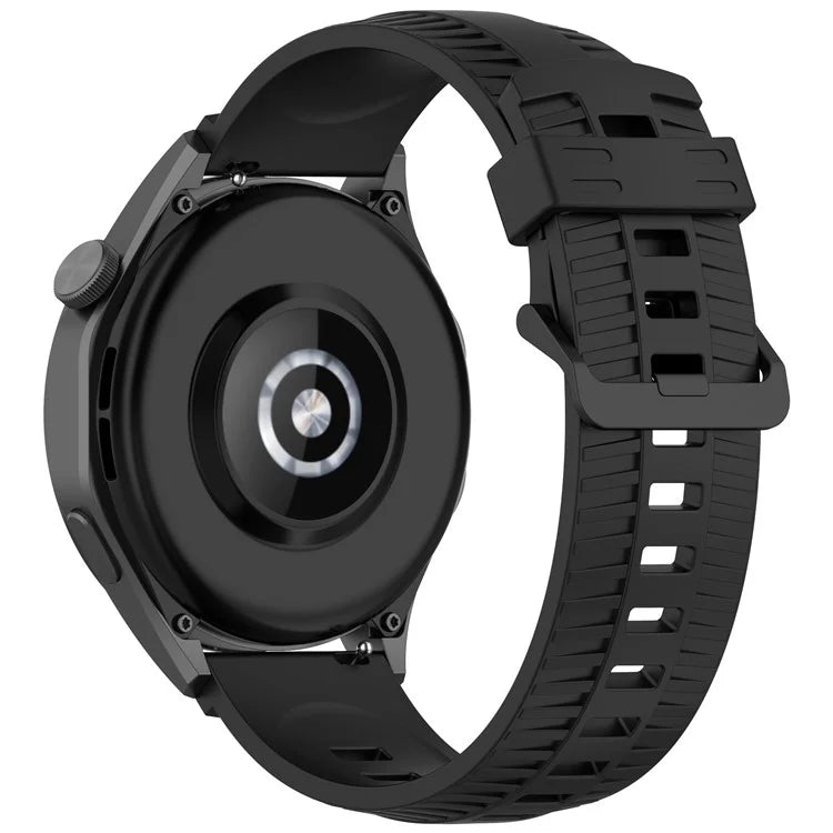 KALEBOL 20mm Watch Strap for Huawei Watch GT 3 42mm / GT 3 Pro 43mm Tire Texture Silicone Wrist Band