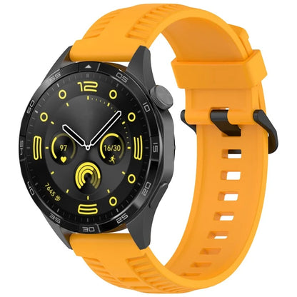 KALEBOL 20mm Watch Strap for Huawei Watch GT 3 42mm / GT 3 Pro 43mm Tire Texture Silicone Wrist Band