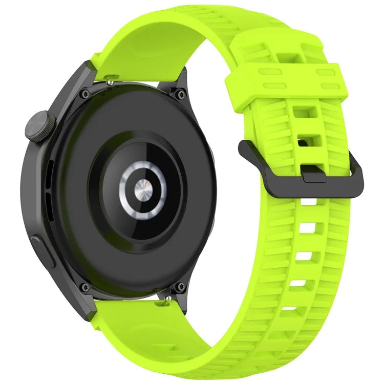 KALEBOL 20mm Watch Strap for Huawei Watch GT 3 42mm / GT 3 Pro 43mm Tire Texture Silicone Wrist Band