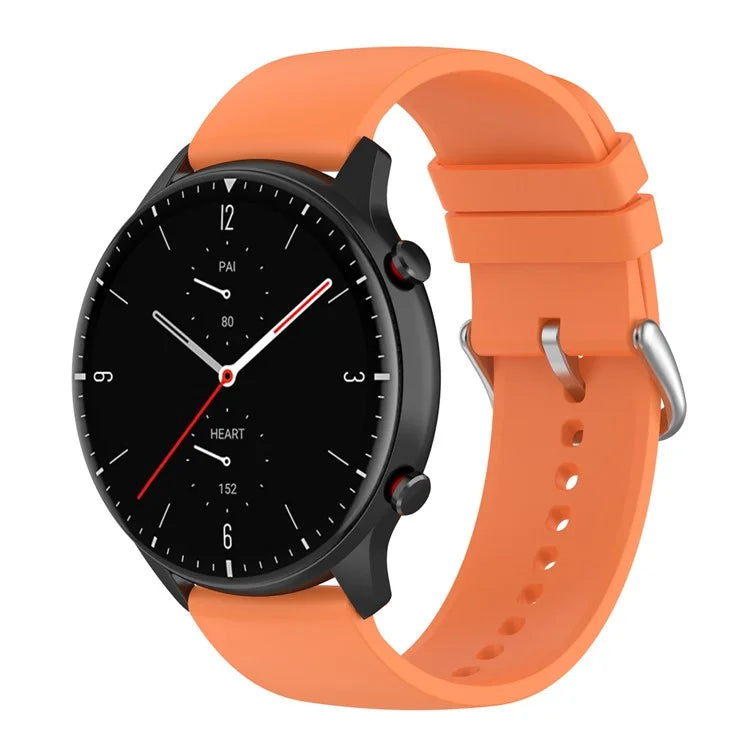 KALEBOL 22mm Silicone Strap for Huawei Watch 4 / 4 Pro / GT 4 46mm Round End Watch Band