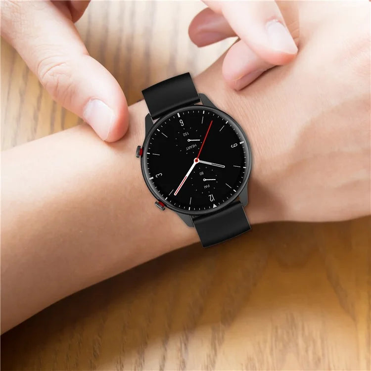 KALEBOL 22mm Silicone Strap for Huawei Watch 4 / 4 Pro / GT 4 46mm Round End Watch Band