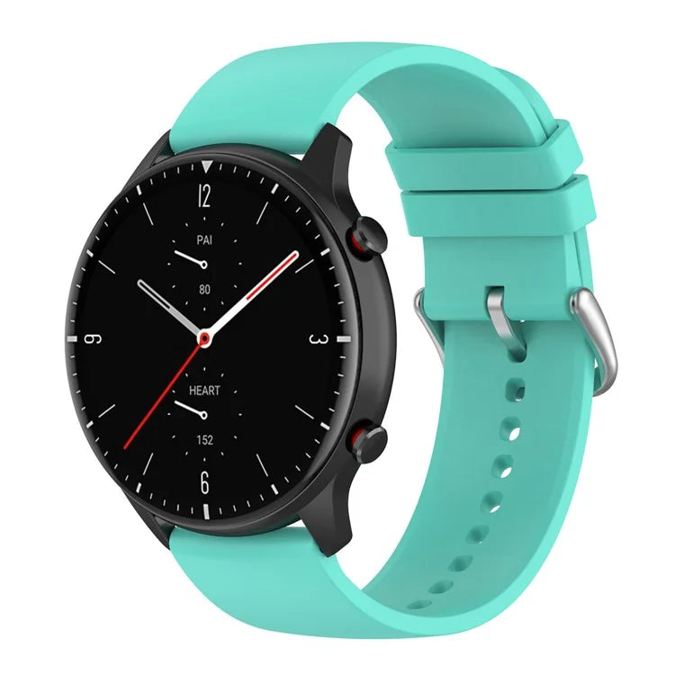 KALEBOL 22mm Silicone Strap for Huawei Watch 4 / 4 Pro / GT 4 46mm Round End Watch Band
