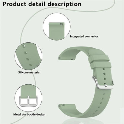 KALEBOL 22mm Silicone Strap for Huawei Watch 4 / 4 Pro / GT 4 46mm Round End Watch Band