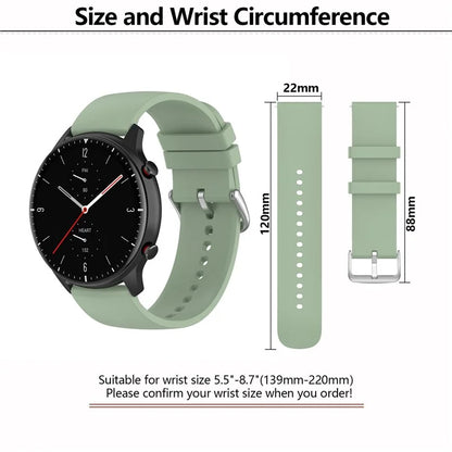 KALEBOL 22mm Silicone Strap for Huawei Watch 4 / 4 Pro / GT 4 46mm Round End Watch Band