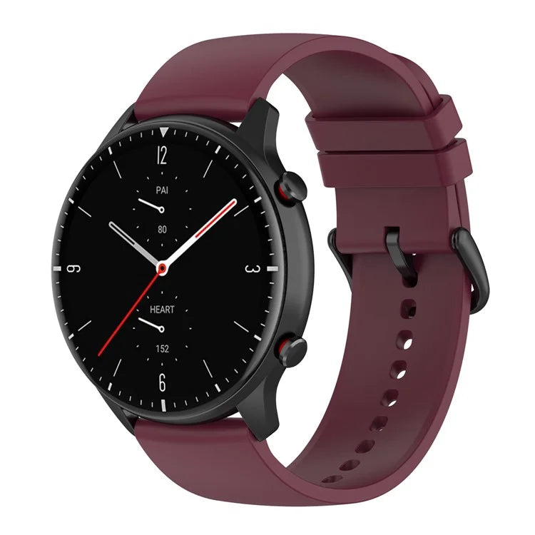 KALEBOL 20mm Silicone Strap for Huawei Watch GT 3 42mm / GT 3 Pro 43mm Round End Watch Band