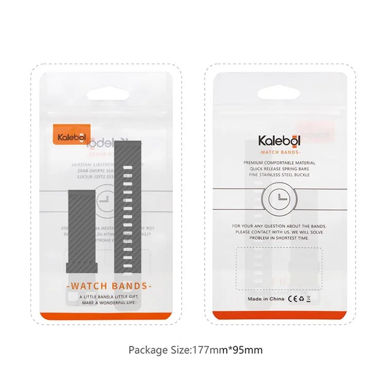 KALEBOL 20mm Silicone Band for Huawei Watch GT 3 42mm / GT 3 Pro 43mm Tire Pattern Watch Strap