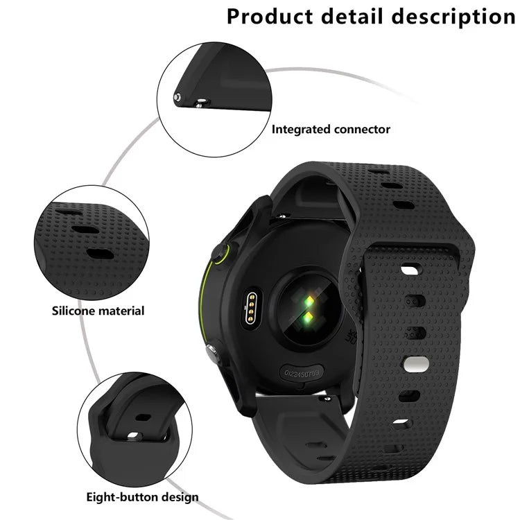 KALEBOL 20mm Strap for Huawei Watch GT 3 42mm / GT 3 Pro 43mm Dots Silicone Watch Band