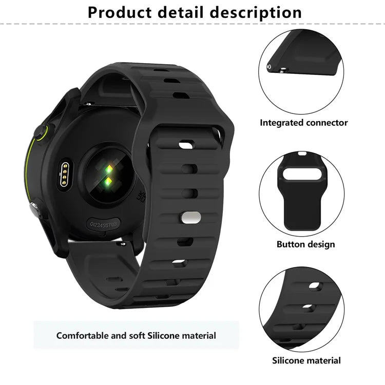 KALEBOL 22mm Silicone Strap for Huawei Watch 4 / 4 Pro / GT 4 46mm Wave Design Watch Band