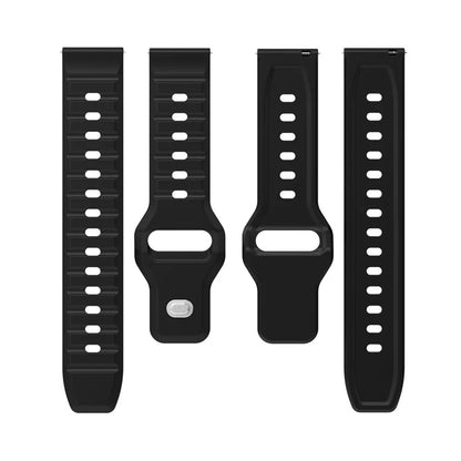 KALEBOL 20mm Silicone Strap for Huawei Watch GT 3 42mm / GT 3 Pro 43mm Wave Design Watch Band