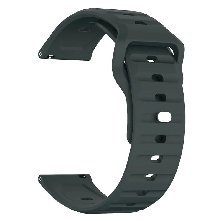 KALEBOL 20mm Silicone Strap for Huawei Watch GT 3 42mm / GT 3 Pro 43mm Wave Design Watch Band