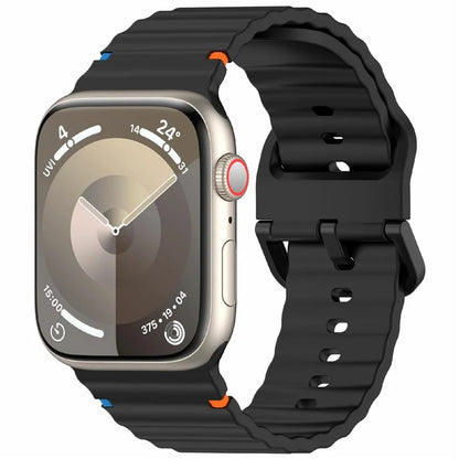 For Apple Watch Series 10 42mm / 9 8 7 41mm / SE (2023) SE (2022) SE 6 5 4 40mm / 3 2 1 38mm Silicone Watch Band