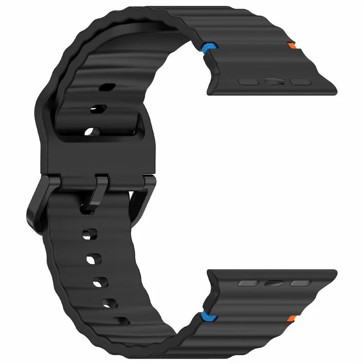 For Apple Watch Series 10 42mm / 9 8 7 41mm / SE (2023) SE (2022) SE 6 5 4 40mm / 3 2 1 38mm Silicone Watch Band