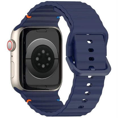 For Apple Watch Series 10 42mm / 9 8 7 41mm / SE (2023) SE (2022) SE 6 5 4 40mm / 3 2 1 38mm Silicone Watch Band