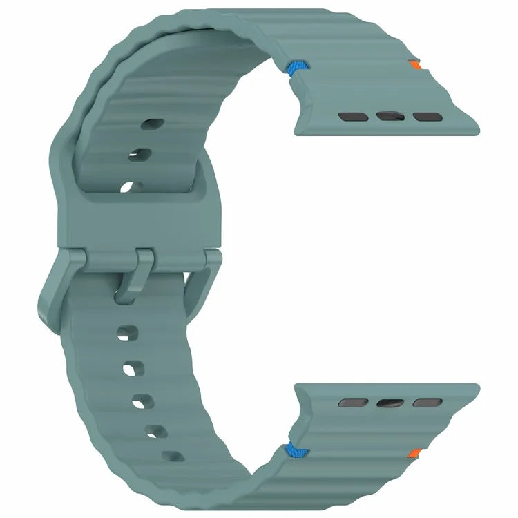 For Apple Watch Series 10 42mm / 9 8 7 41mm / SE (2023) SE (2022) SE 6 5 4 40mm / 3 2 1 38mm Silicone Watch Band