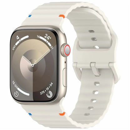 For Apple Watch Series 10 42mm / 9 8 7 41mm / SE (2023) SE (2022) SE 6 5 4 40mm / 3 2 1 38mm Silicone Watch Band