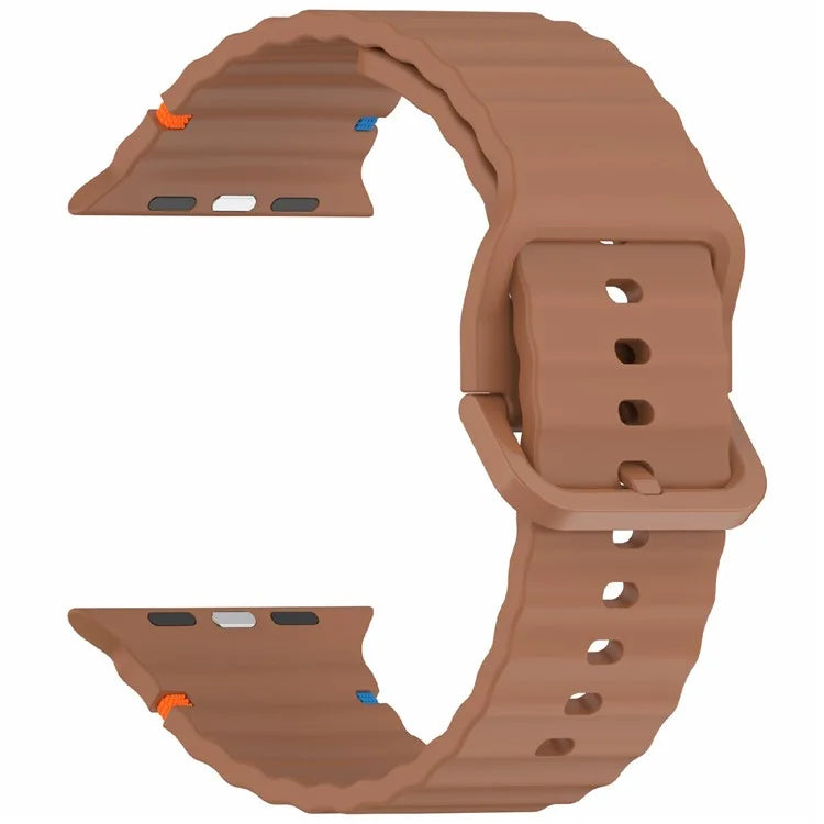 For Apple Watch Series 10 42mm / 9 8 7 41mm / SE (2023) SE (2022) SE 6 5 4 40mm / 3 2 1 38mm Silicone Watch Band