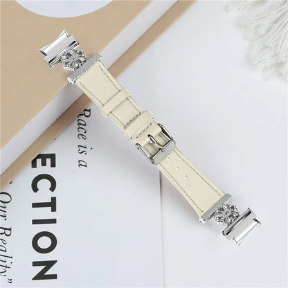 For Samsung Galaxy Watch7 44mm / 40mm Watch Band Genuine Cow Leather Strap with Quick Release Connector