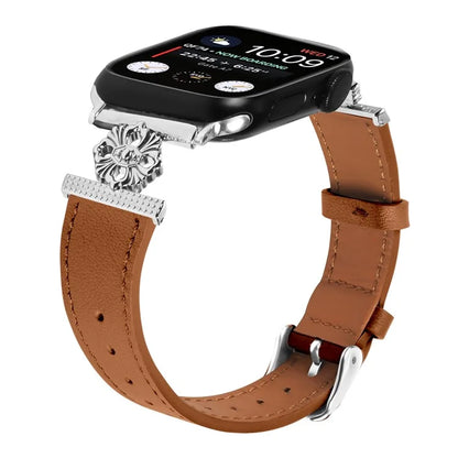 Watch Band for Apple Watch Series 10 42mm / 9 8 7 41mm / SE (2023) SE (2022) SE 6 5 4 40mm / 3 2 1 38mm Genuine Cow Leather Strap