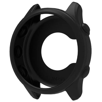 For Garmin Forerunner 255 / Forerunner 265 Cross-Texture Silicone Band with Watch Case