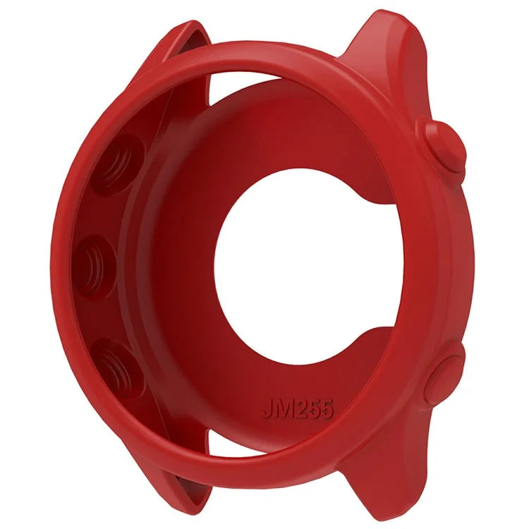 For Garmin Forerunner 255 / Forerunner 265 Cross-Texture Silicone Band with Watch Case