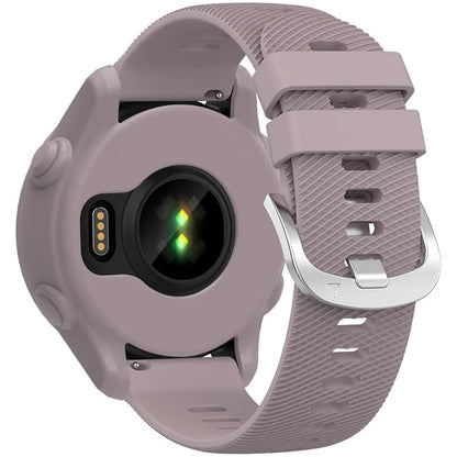 For Garmin Forerunner 255 / Forerunner 265 Cross-Texture Silicone Band with Watch Case