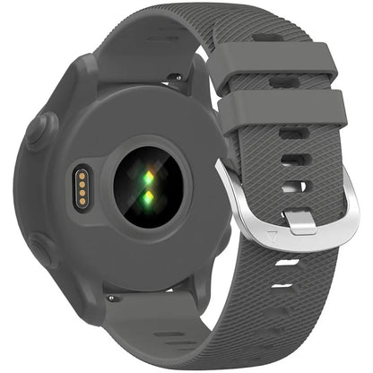 For Garmin Forerunner 255 / Forerunner 265 Cross-Texture Silicone Band with Watch Case