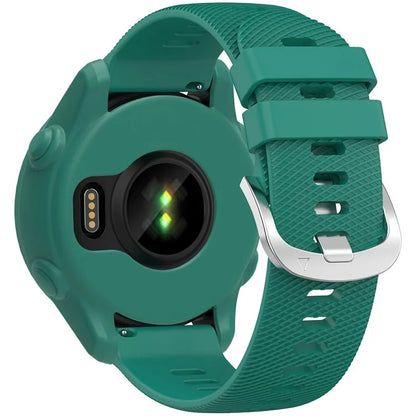 For Garmin Forerunner 255 / Forerunner 265 Cross-Texture Silicone Band with Watch Case