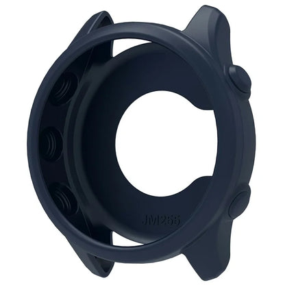 For Garmin Forerunner 255 / Forerunner 265 Cross-Texture Silicone Band with Watch Case