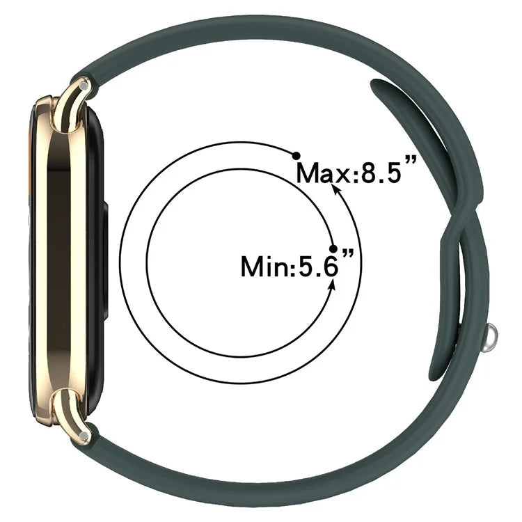Replacment Band for 12mm Universal Smart Watch Reverse Buckle Silicone Watch Strap