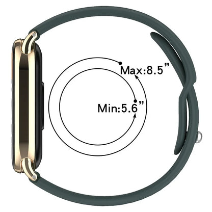 Replacment Band for 12mm Universal Smart Watch Reverse Buckle Silicone Watch Strap