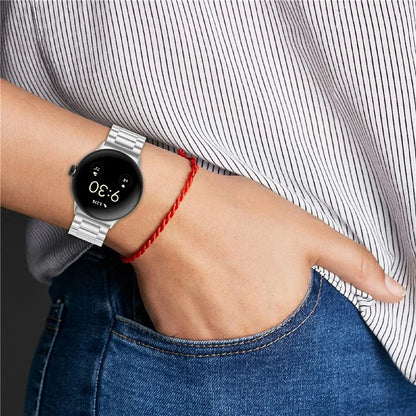For Google Pixel Watch 3 41mm / Watch 2 / Pixel Watch Strap Replacement Stainless Steel Watch Band - Silver