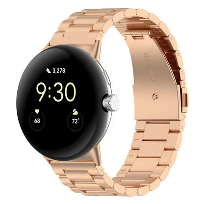 For Google Pixel Watch 3 41mm / Watch 2 / Pixel Watch Strap Replacement Stainless Steel Watch Band