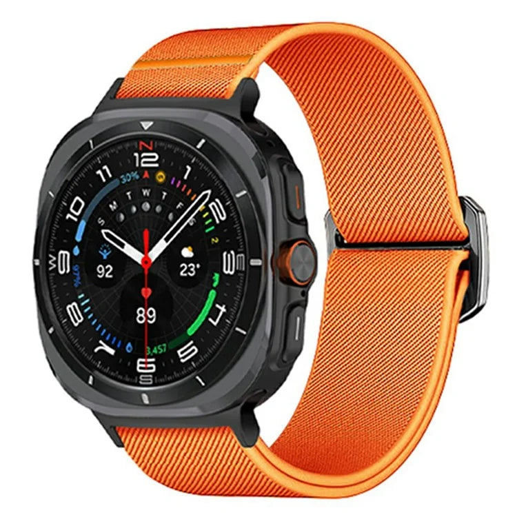 For Samsung Galaxy Watch Ultra 47mm Nylon Strap Elastic Replacement Watch Band