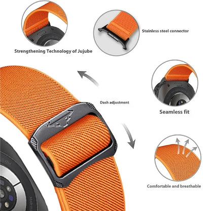 For Samsung Galaxy Watch Ultra 47mm Nylon Strap Elastic Replacement Watch Band