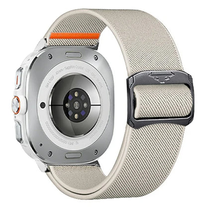For Samsung Galaxy Watch Ultra 47mm Nylon Strap Elastic Replacement Watch Band