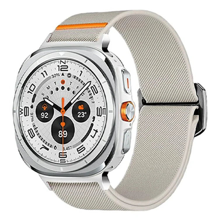 For Samsung Galaxy Watch Ultra 47mm Nylon Strap Elastic Replacement Watch Band
