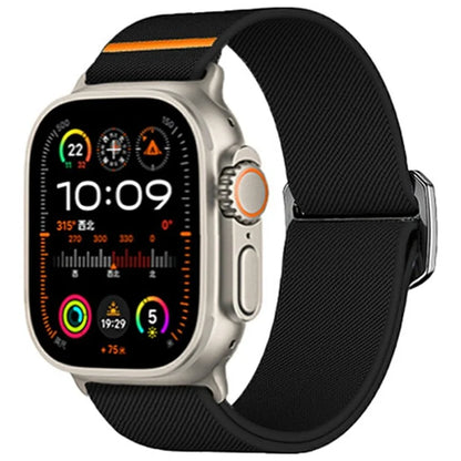 Nylon Strap for Apple Watch Series 10 42mm /  9 8 7 41mm / SE (2023) SE (2022) SE 6 5 4 40mm / 3 2 1 38mm Elastic Band