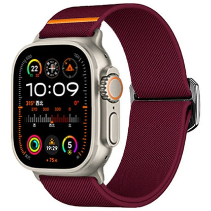 Nylon Strap for Apple Watch Series 10 42mm /  9 8 7 41mm / SE (2023) SE (2022) SE 6 5 4 40mm / 3 2 1 38mm Elastic Band